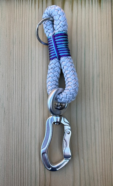 Marine Rope Keyring with Aluminium Carabiner